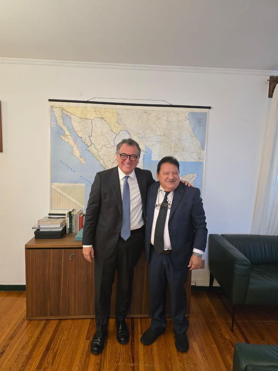 📌 Recibe Embajador de Italia a Ombudsman de Chiapas