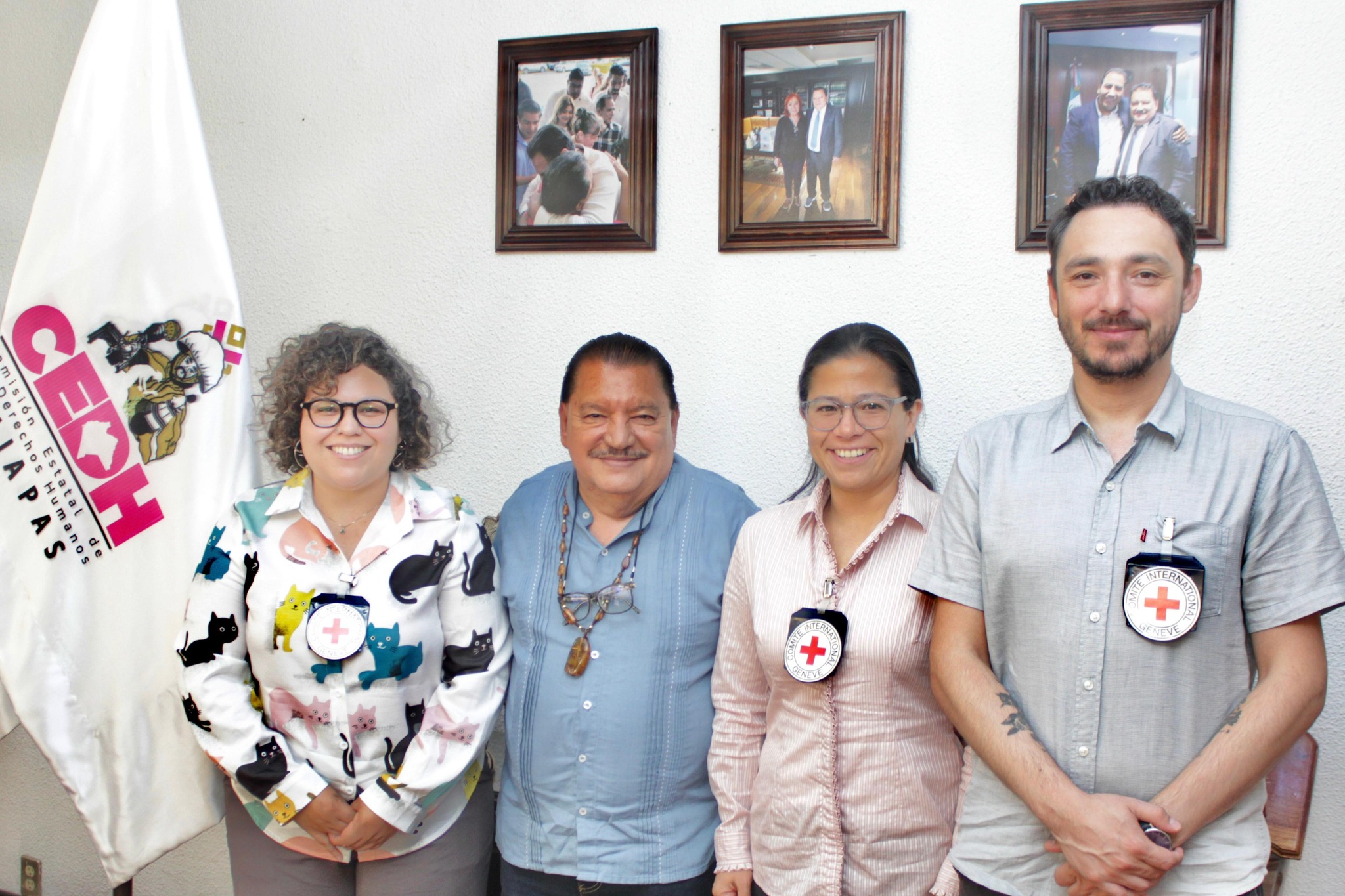 📌 Presidente de la CEDH Chiapas sostiene encuentro con Cruz Roja Internacional para fortalecer acciones en favor de personas en contexto de movilidad.