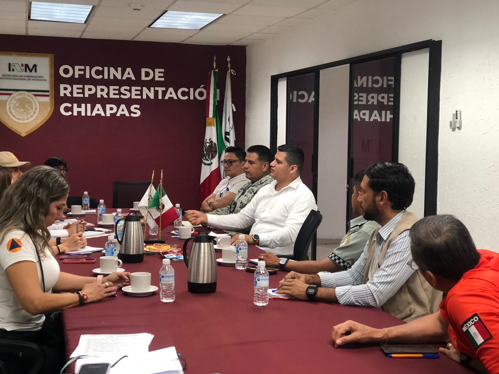 📌 Participa CEDH en reunión interinstitucional con el INM para el monitoreo de posible Movimiento Masivo de Personas en Contexto de Movilidad