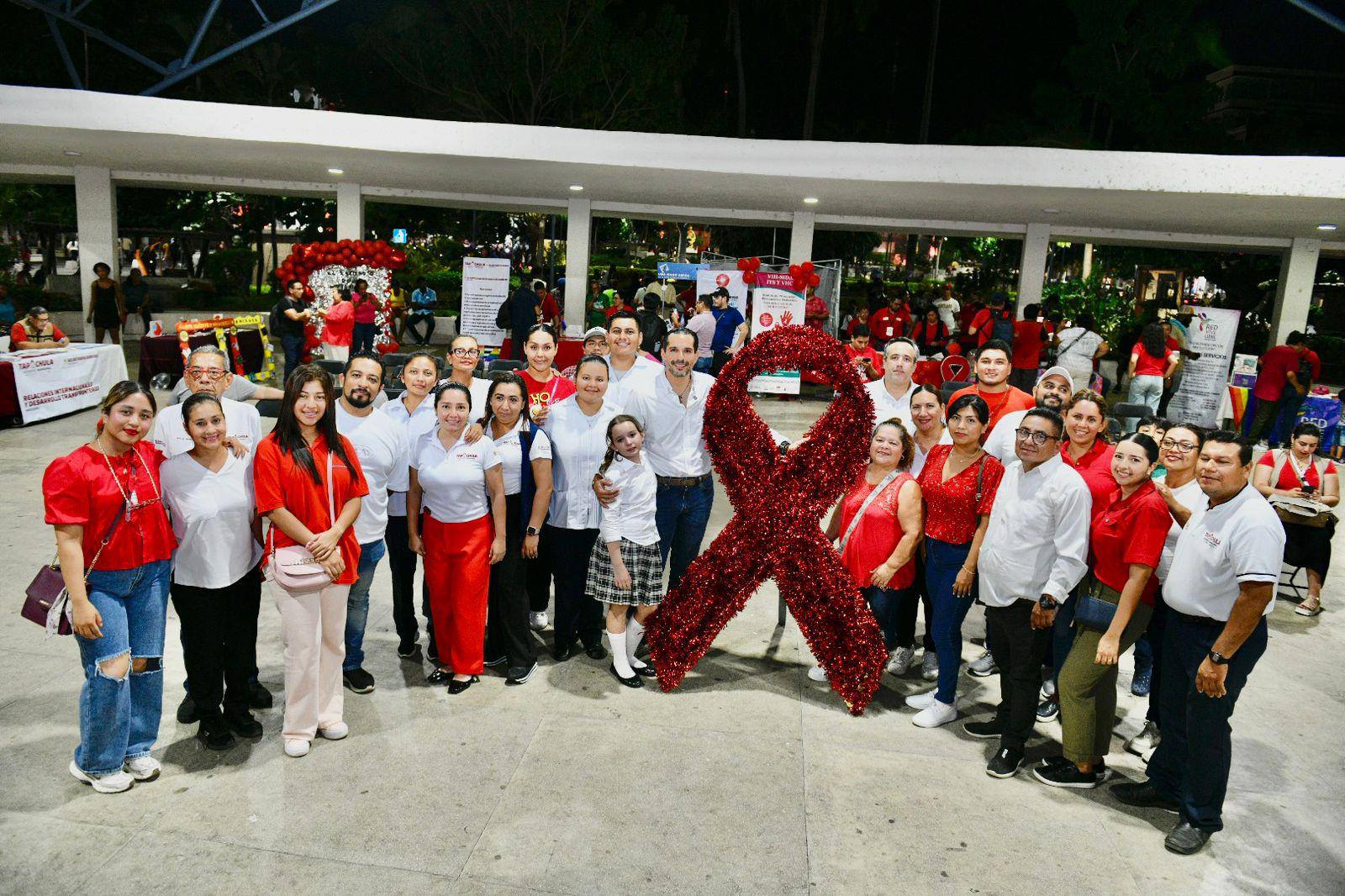 📌 CEDH participa en la marcha Conmemorativa de la Lucha contra el VIH/SIDA en Tapachula.