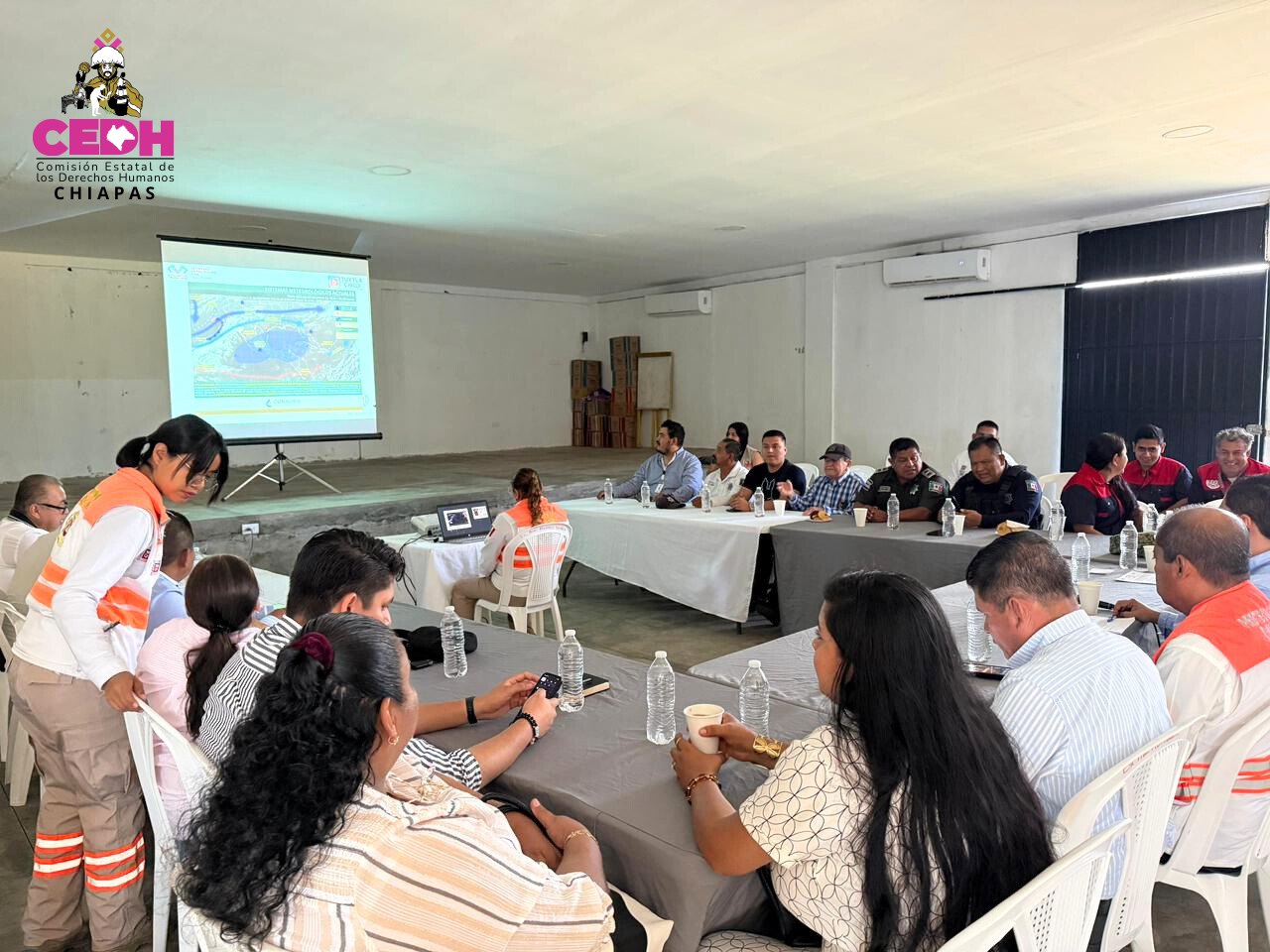 📌 La CEDH Chiapas a través de su Visitaduría General Especializada en Atención de Asuntos de Migrantes, participó en la «Primera Sesión Ordinaria del Consejo Municipal de Protección Civil»