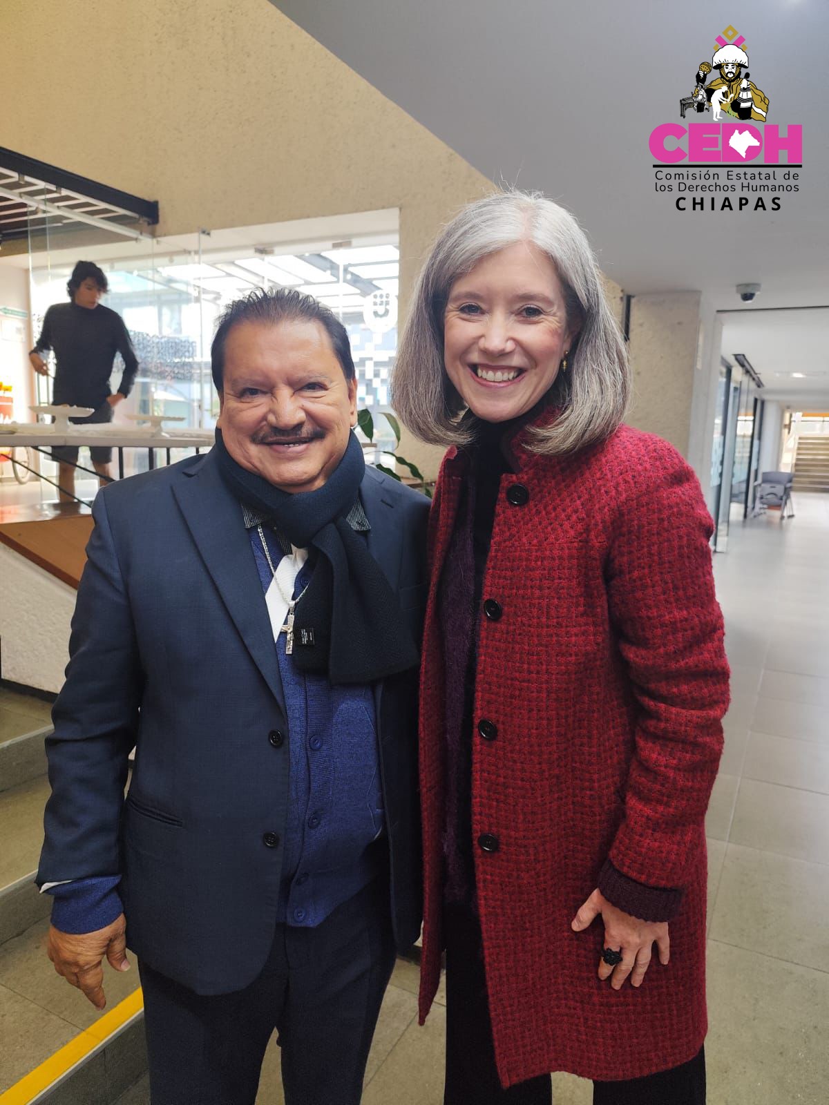 📌📲Durante el marco de la firma del Convenio de Colaboración celebrado entre la Universidad Nacional Autónoma de México (UNAM) y la Embajada de Francia en México, en la que participó la CEDH de Chiapas como parte de las 15 comisiones estatales de derechos humanos que estuvieron presentes.