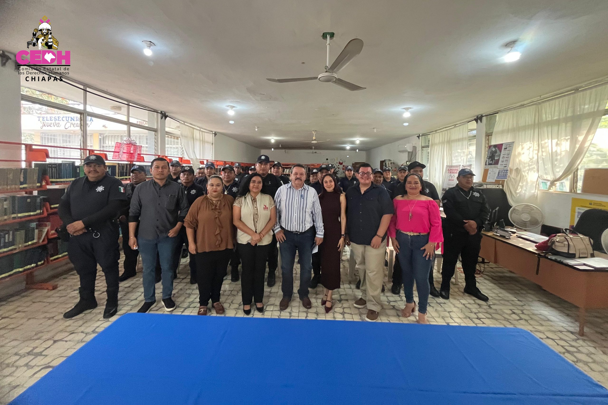 📍📲La Comisión Estatal de los Derechos Humanos de Chiapas, con el propósito de fortalecer la cultura de respeto, promoción y protección de los derechos humanos en el ámbito de la seguridad pública, llevó a cabo la plática denominada “Derechos Humanos en el Servicio Público”
