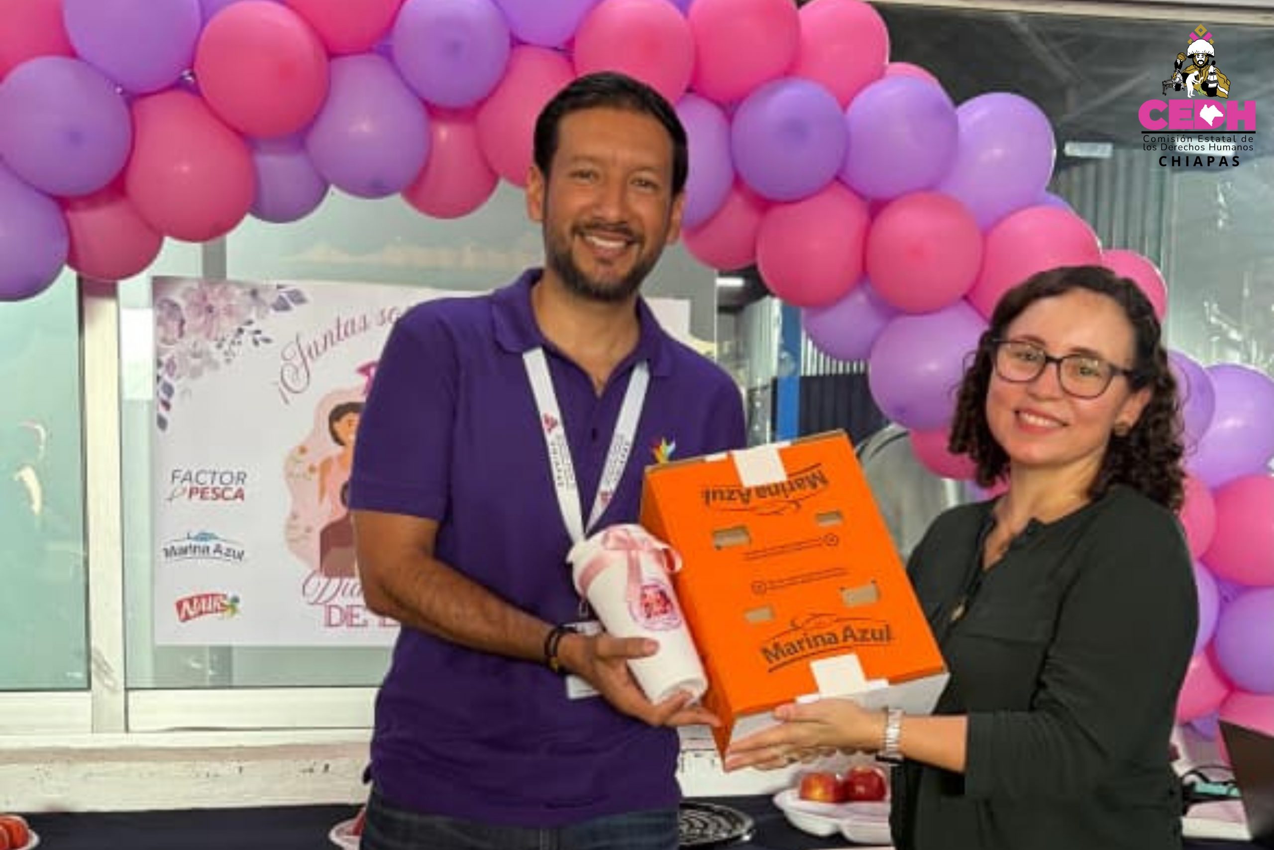 📍📲En seguimiento a las actividades del Día Internacional de la Mujer, la Comisión Estatal de los Derechos Humanos de Chiapas (CEDH), realiza plática dirigida a trabajadoras de la Empresa PROCESA en Puerto Chiapas.💜💜