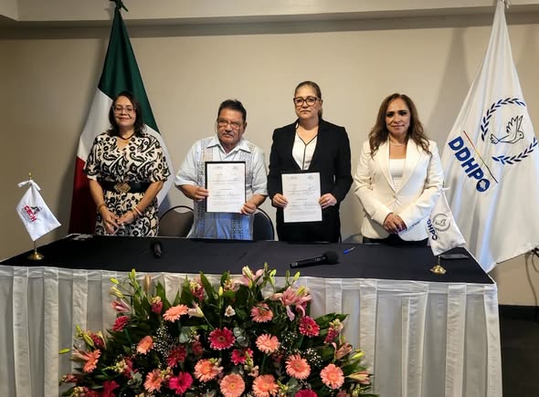 CEDH Chiapas y Defensoría de Oaxaca fortalecen la colaboración institucional mediante la firma de convenio en favor de los derechos humanos